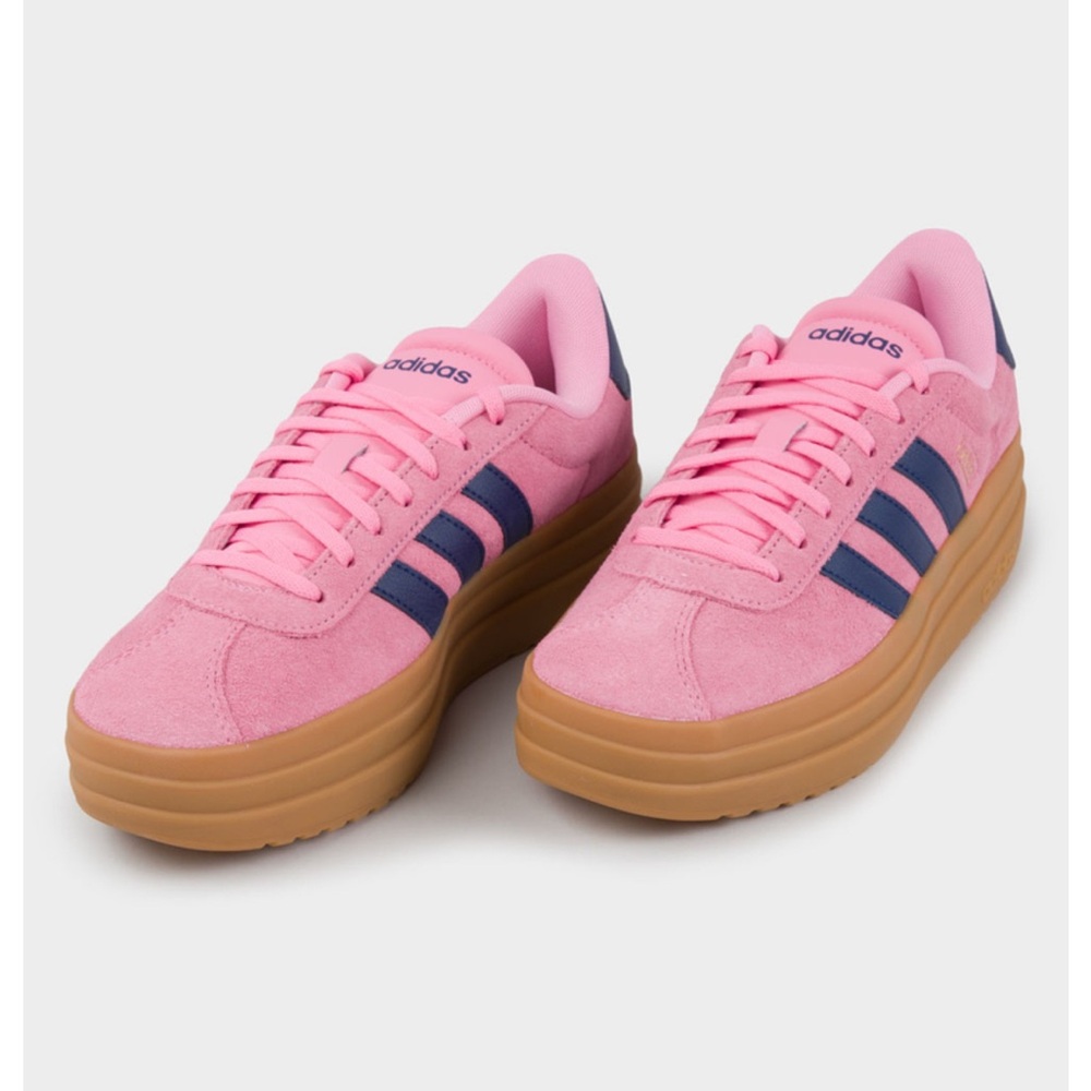 Adidas Women's Pink and Blue Sneakers